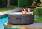 Intex 28482EX – Simple Spa idromassaggio gonfiabile, 4 posti, grigio, diametro 196 x 66 cm