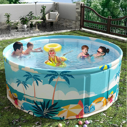 Children's swimming pool, diameter 90/120/160 cm inflatable and foldable outdoor large-size children's paddling pool summer pet